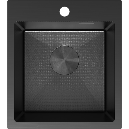 Mexen Solix lava-loiça de aço inoxidável com 1 cuba 400 x 450 mm, preto HC - 6401401000-70HC