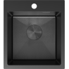 Mexen Solix Edelstahlspüle 1-beckig 400 x 450 mm, schwarz HC - 6401401000-70HC