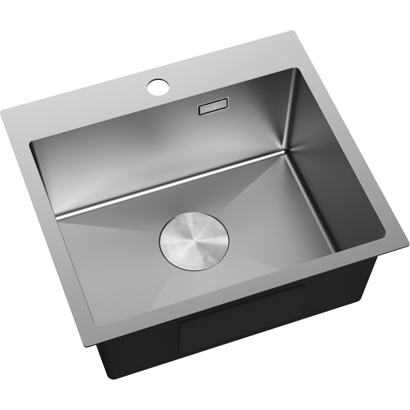 Mexen Solix 1-bowl stainless steel sink 500 x 450 mm, inox - 6402501000-01