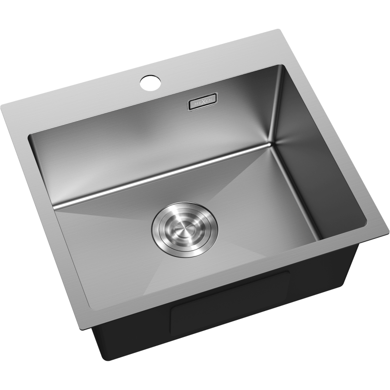 Mexen Solix 1-bowl stainless steel sink 500 x 450 mm, inox - 6402501000-01