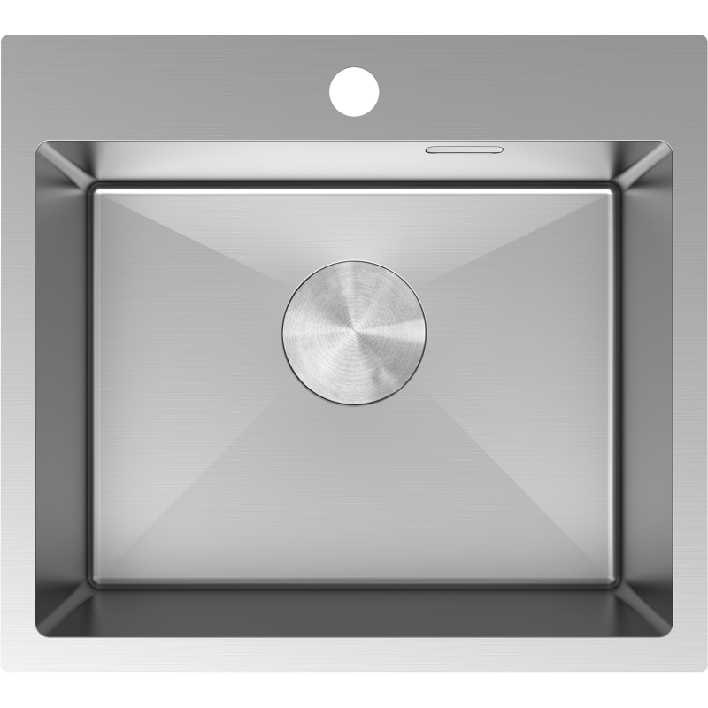 Mexen Solix 1-altainen teräksinen pesuallas 500 x 450 mm, inox - 6402501000-01