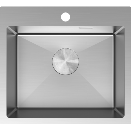 Mexen Solix 1-bowl stainless steel sink 500 x 450 mm, inox - 6402501000-01