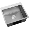Mexen Solix terasest köögivalamu, 1 kambriline, 500 x 450 mm, inox HC - 6402501000-01HC
