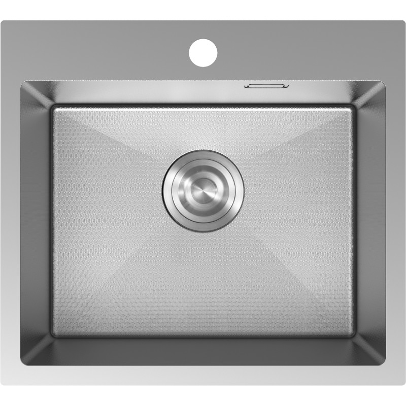 Mexen Solix terasest köögivalamu, 1 kambriline, 500 x 450 mm, inox HC - 6402501000-01HC