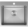 Mexen Solix terasest köögivalamu, 1 kambriline, 500 x 450 mm, inox HC - 6402501000-01HC