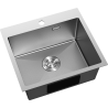 Mexen Solix terasest köögivalamu, 1 kambriline, 500 x 450 mm, inox HC - 6402501000-01HC