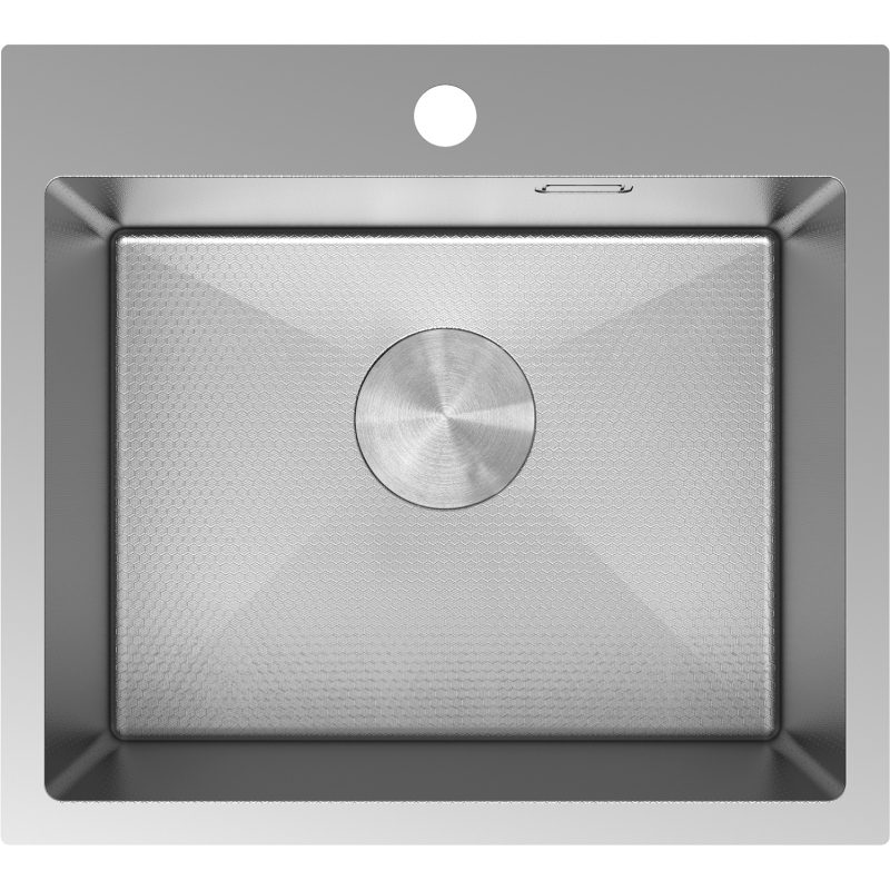 Mexen Solix évier en acier inoxydable 1 bac 500 x 450 mm, inox HC - 6402501000-01HC