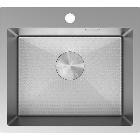 Mexen Solix terasest köögivalamu, 1 kambriline, 500 x 450 mm, inox HC - 6402501000-01HC