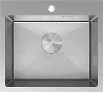 Mexen Solix terasest köögivalamu, 1 kambriline, 500 x 450 mm, inox HC - 6402501000-01HC