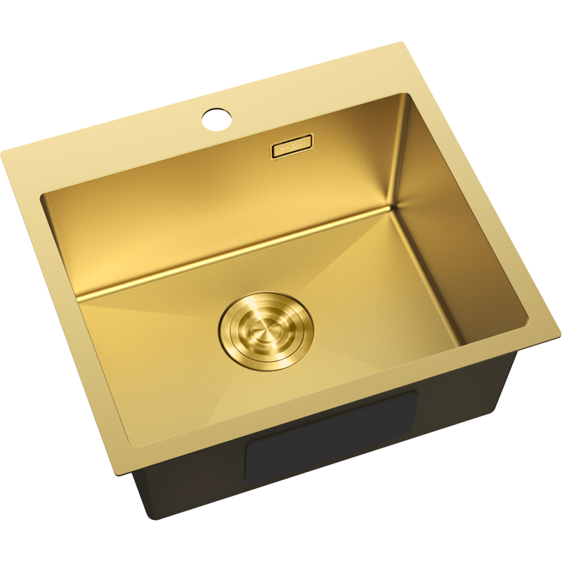 Mexen Solix Edelstahlspüle 1-beckig 500 x 450 mm, gold - 6402501000-55
