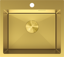 Mexen Solix χρυσός νεροχύτης από ανοξείδωτο χάλυβα 1 θαλάμου 500 x 450 mm