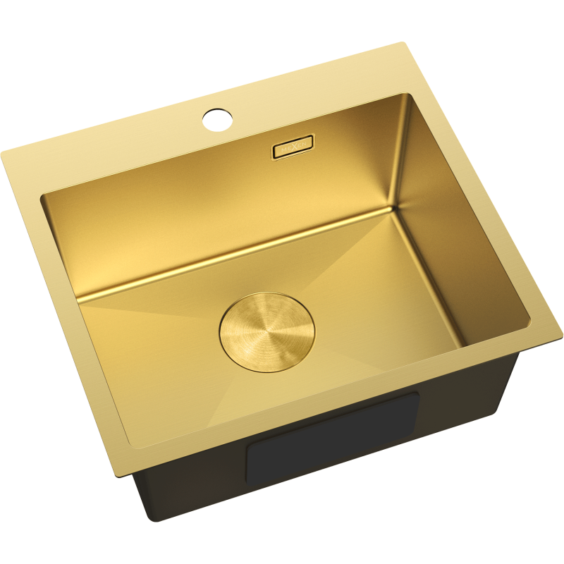 Mexen Solix Edelstahlspüle 1-beckig 500 x 450 mm, gold - 6402501000-55