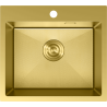 Mexen Solix fregadero de acero inoxidable de 1 cubeta 500 x 450 mm, dorado HC - 6402501000-55HC