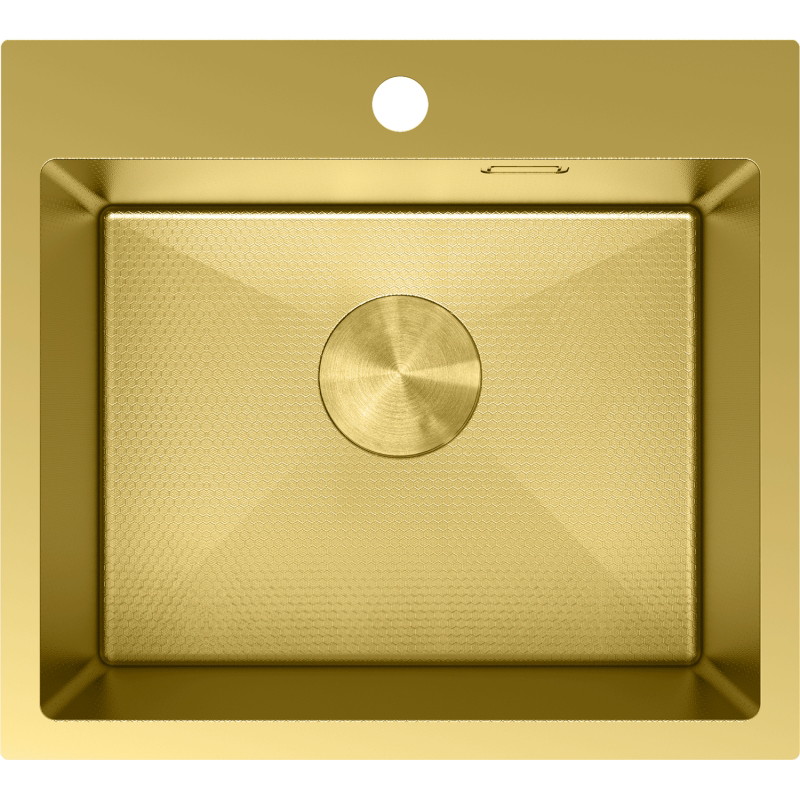 Mexen Solix čelični sudoper s 1 komorom 500 x 450 mm, zlatni HC - 6402501000-55HC