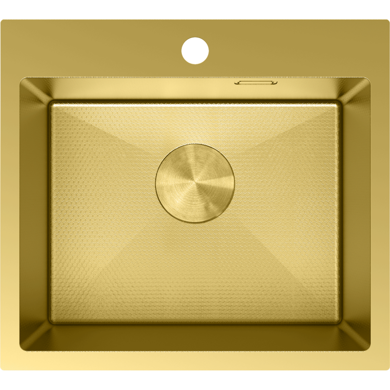 Mexen Solix teräksinen 1-altaainen tiskiallas 500 x 450 mm, kultainen HC - 6402501000-55HC