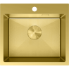 Mexen Solix roestvrijstalen spoelbak 1-komorige 500 x 450 mm, goud HC - 6402501000-55HC