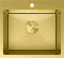 Mexen Solix Edelstahlspüle 1-beckig 500 x 450 mm, golden HC - 6402501000-55HC