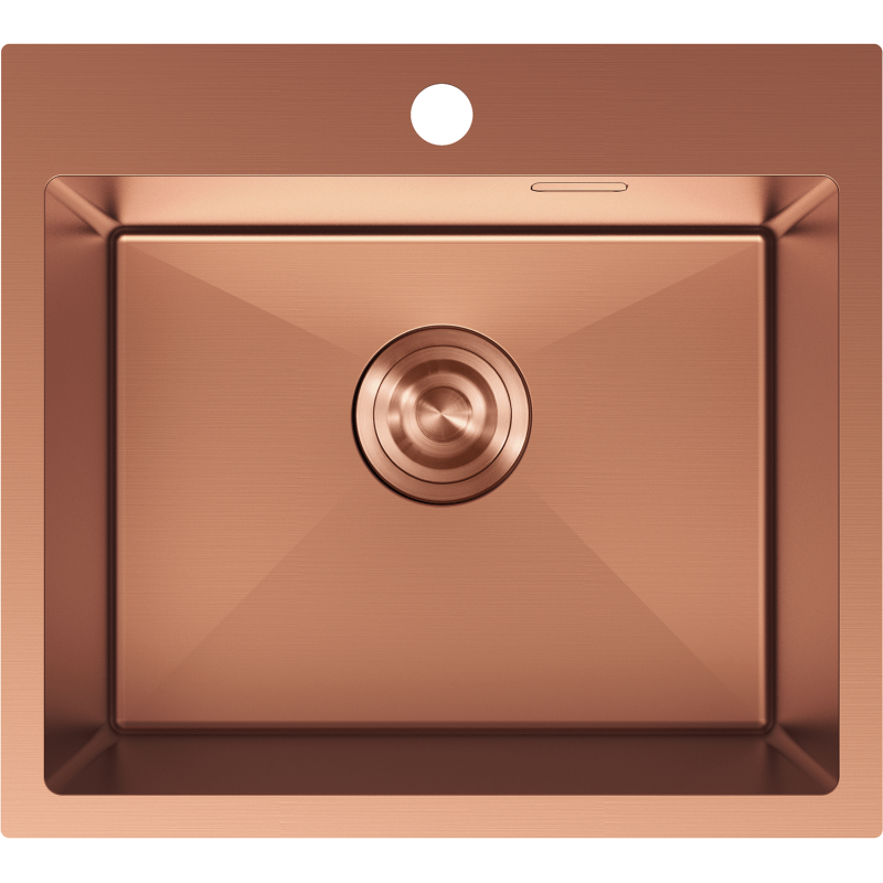 Mexen Solix fregadero de acero inoxidable de 1 cubeta 500 x 450 mm, cobre - 6402501000-65