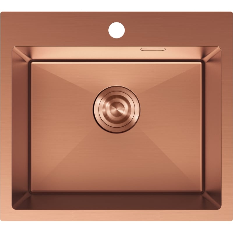 Mexen Solix terasest köögivalamu, 1 kamber, 500 x 450 mm, vask - 6402501000-65