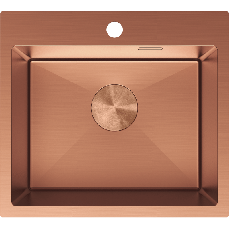 Mexen Solix fregadero de acero inoxidable de 1 cubeta 500 x 450 mm, cobre - 6402501000-65