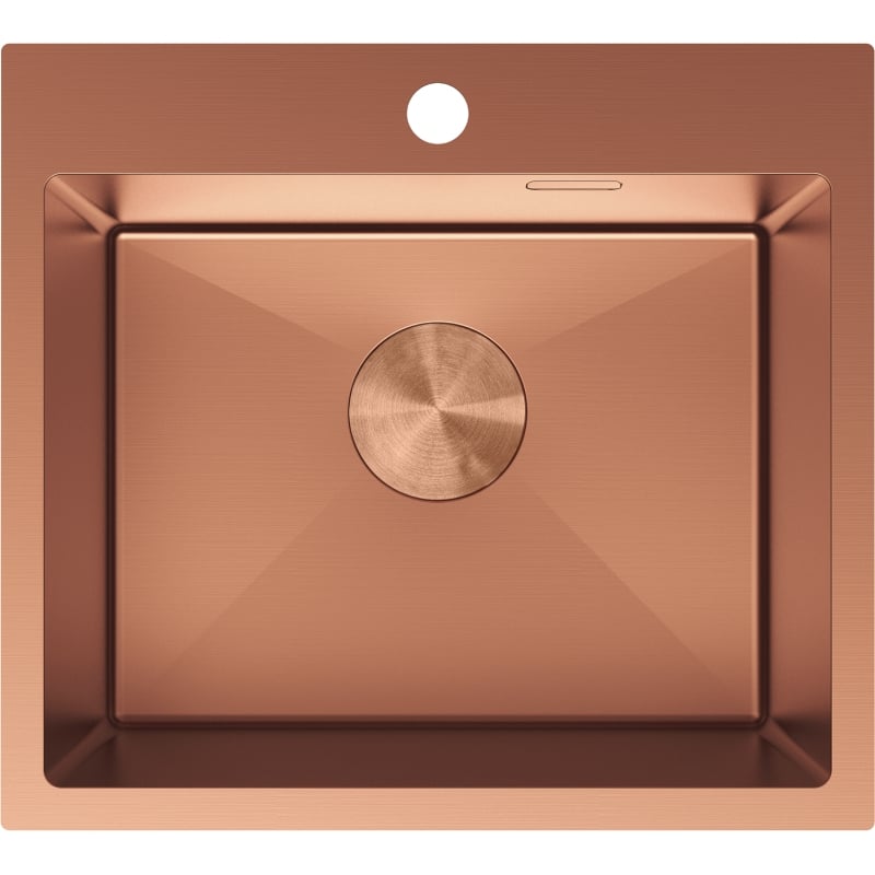 Mexen Solix terasest köögivalamu, 1 kamber, 500 x 450 mm, vask - 6402501000-65