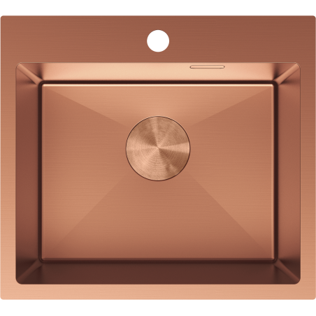 Mexen Solix terasest köögivalamu, 1 kamber, 500 x 450 mm, vask - 6402501000-65