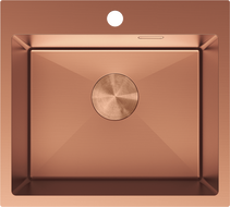 Mexen Solix tērauda izlietne ar vienu nodalījumu 500 x 450 mm, varš - 6402501000-65