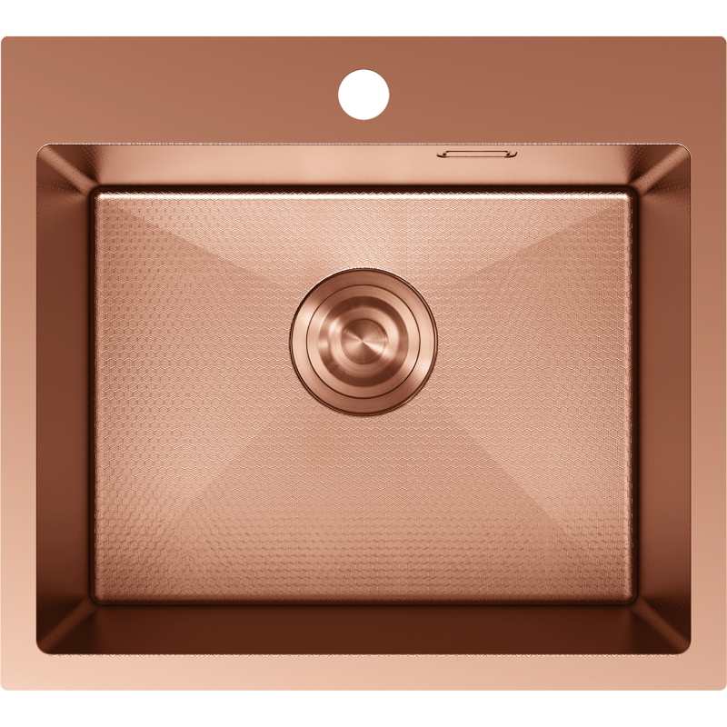 Mexen Solix enkel diskho av stål 500 x 450 mm, koppar HC - 6402501000-65HC