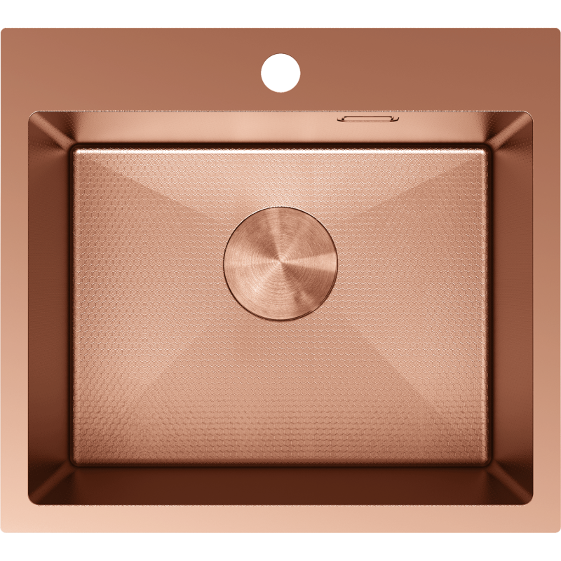 Mexen Solix stainless steel sink 1-bowl 500 x 450 mm, copper HC - 6402501000-65HC