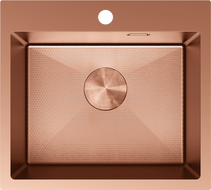 Mexen Solix fregadero de acero inoxidable de 1 compartimiento 500 x 450 mm, cobre HC - 6402501000-65HC