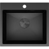 Mexen Solix teräksinen 1-allas keittiöallas 500 x 450 mm, musta - 6402501000-70