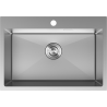Mexen Solix Edelstahlspüle 1-Becken 650 x 450 mm, Inox - 6403651000-01