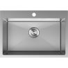 Mexen Solix roestvrijstalen spoelbak met 1 bak 650 x 450 mm, inox - 6403651000-01
