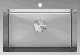 Mexen Solix stalen gootsteen 1-compartiment 650 x 450 mm, inox - 6403651000-01