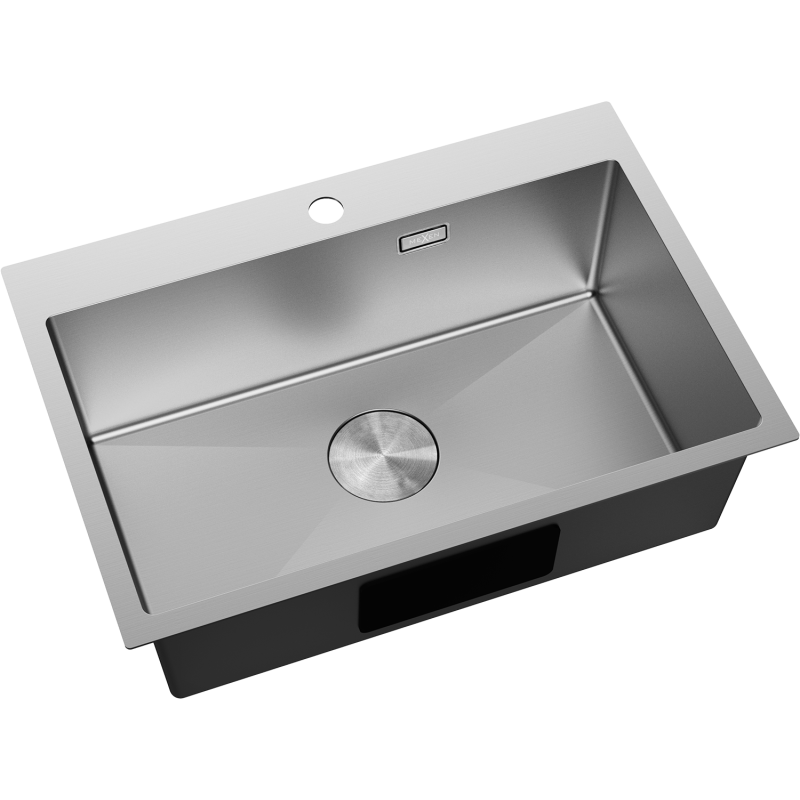 Mexen Solix stainless steel sink single-bowl 650 x 450 mm, inox - 6403651000-01