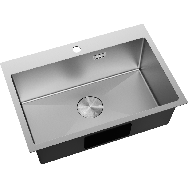 Mexen Solix teräslevy 1-allas 650 x 450 mm, ruostumaton teräs - 6403651000-01