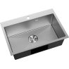 Mexen Solix Edelstahlspüle 1-Kammer 650 x 450 mm, Inox HC - 6403651000-01HC