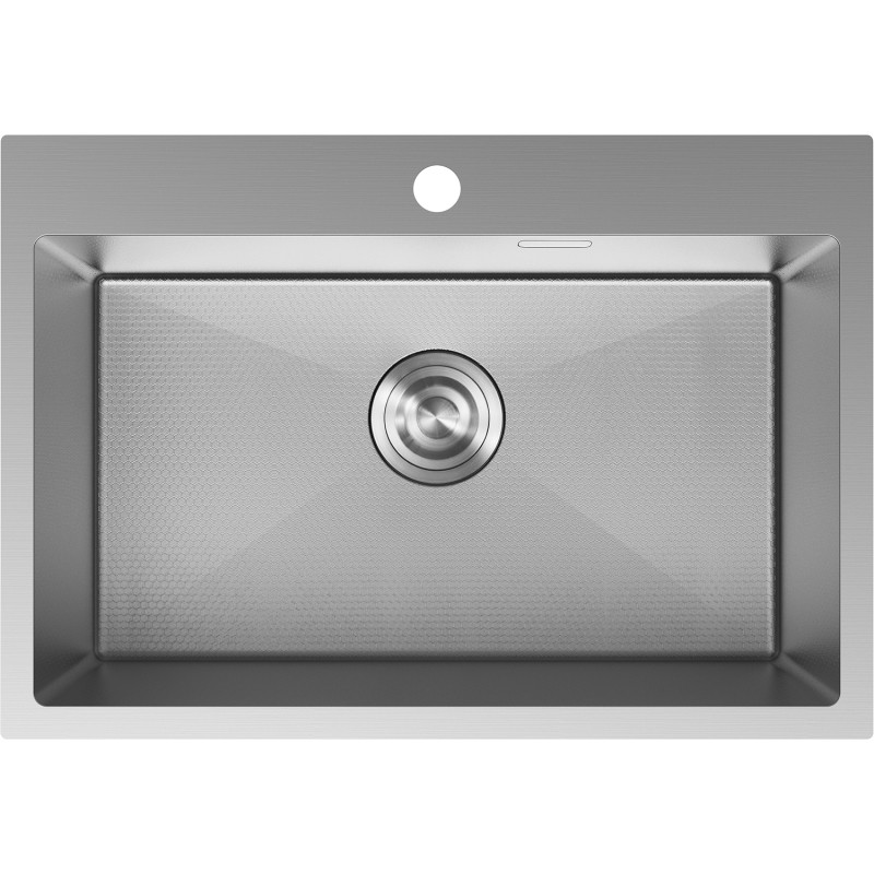 Mexen Solix roostevabast terasest valamu, 1-kambriline, 650 x 450 mm, inox HC - 6403651000-01HC