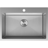 Mexen Solix Čelični sudoper s jednom komorom 650 x 450 mm, inox HC - 6403651000-01HC
