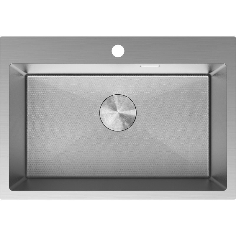 Mexen Solix roostevabast terasest valamu, 1-kambriline, 650 x 450 mm, inox HC - 6403651000-01HC