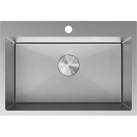Mexen Solix tērauda izlietne ar vienu nodalījumu 650 x 450 mm, inox HC - 6403651000-01HC