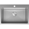Mexen Solix roostevabast terasest valamu, 1-kambriline, 650 x 450 mm, inox HC - 6403651000-01HC