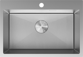 Mexen Solix roostevabast terasest valamu, 1-kambriline, 650 x 450 mm, inox HC - 6403651000-01HC