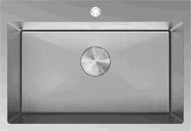 Mexen Solix zlewozmywak stalowy 1-komorowy 650 x 450 mm, inox HC - 6403651000-01HC