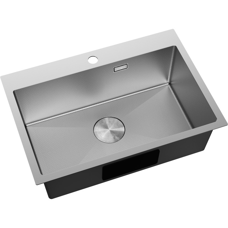 Mexen Solix roostevabast terasest valamu, 1-kambriline, 650 x 450 mm, inox HC - 6403651000-01HC