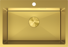 Mexen Solix diskbänk i stål, 1-fack, 650 x 450 mm, guld - 6403651000-55