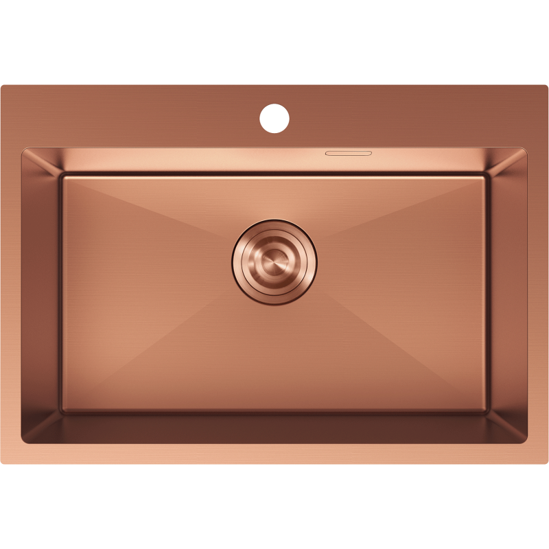Mexen Solix évier en acier inoxydable à 1 bac 650 x 450 mm, cuivre - 6403651000-65