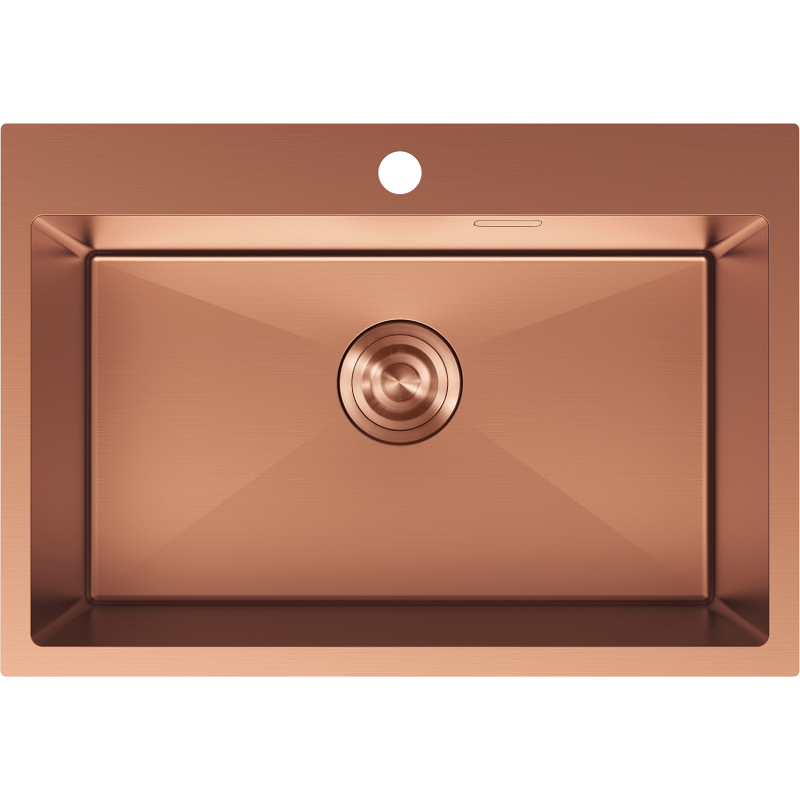 Mexen Solix rostfri diskho med 1 fack 650 x 450 mm, koppar - 6403651000-65
