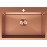 Mexen Solix fregadero de acero inoxidable de 1 seno 650 x 450 mm, cobre - 6403651000-65