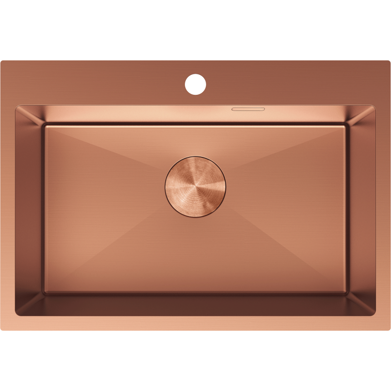 Mexen Solix rostfri diskho med 1 fack 650 x 450 mm, koppar - 6403651000-65
